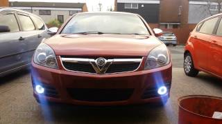 Vauxhall  Opel Vectra C LED DRLS Fitted With Indicators [upl. by Rubia834]