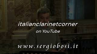 A Gabucci Improvviso per clarinetto solo  S Bosi clarinet ICC italianclarinetcorner [upl. by Adlaremse183]