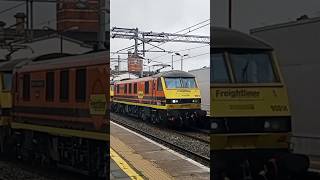 90014  90044 pass through Harrow and Wealdstone from Garston FLT to Felixstowe North FLT 6724 [upl. by Amr]