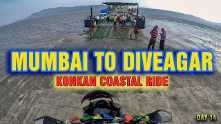 Mumbai to Diveagar Maharashtra  Konkan coastal ride  All India  Bhutan  Myanmar  Day 14 [upl. by Ibrik]