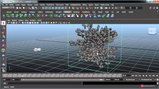 Tutorial 3D Maya 086 Dinamicas particulas Instancias y Goals [upl. by Cronin]