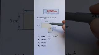 📝🤔Geometria Plana  ÁREAS DE FIGURAS  SHORTS DO APRENDA [upl. by Eetnod]