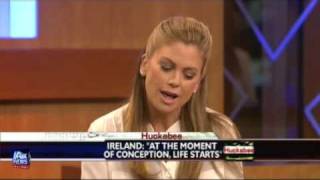 Supermodel Kathy Ireland uses Science and Reason to tell Mike Huckabee why she became prolife [upl. by Puff260]