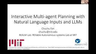 Chuchu Fan  LLM based Task and Motion Planning for Robots [upl. by Nahtam]