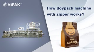 How doypack machine with zipper works [upl. by Deys]