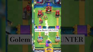 golem deck counter 🤯  log bait deck  shorts battleroyale supercell [upl. by Mashe]