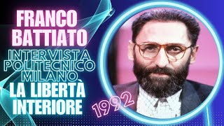 Franco Battiato  Libertà interiore intervista 1992 [upl. by Jahdal]