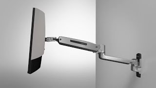 LX SitStand Wall Monitor Arm from Ergotron Top Features amp Benefits [upl. by Aneej]