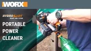 Portable Power Cleaner  WORX Hydroshot [upl. by Nagle396]