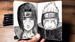 ASMR Drawing KISAME HOSHIGAKI 🦈🥶 Real Time  Naruto Shippuden [upl. by Eniac547]