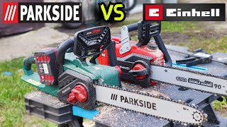 Parkside PKSA 40 Li B 2 vs Einhell Ge Lc 3635 [upl. by Nala]