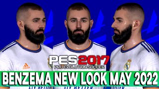 PES 2017 KARIM BENZEMA NEW LOOK [upl. by Byrdie771]