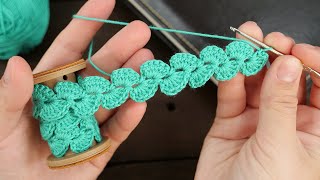 Crochet lace ribbon  Crochet lace tape pattern tutorial [upl. by Crystie]