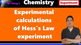 IB Chemistry Topic 5 Experimental calculations Hess Law [upl. by Airdnna]