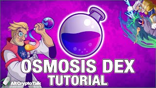 Osmosis Tutorial  Cosmos DEX [upl. by Gnof]