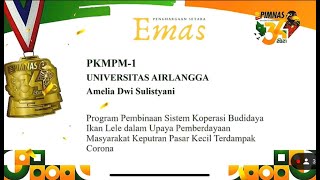 Presentasi Medali Emas PIMNAS 34 PKMPM  Universitas Airlangga [upl. by Johannessen]