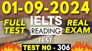 IELTS Reading Test 2024 with Answers  01092024  Test No  306 [upl. by Eelimaj]