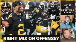 Steelers Offense Needs Better Balance wRussell Wilson Justin Fields to Improve Red Zone Struggles [upl. by Llehcal69]