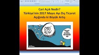 Cari Açık Nedir Türkiyenin Cari Açık Oranları İhracatın İthalatı Karşılama Oranı [upl. by Krebs835]