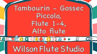 Gossec Tambourin flute choir [upl. by Maidel432]