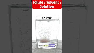 What is Solute Solvent amp Solution shorts mixtures [upl. by Jacynth]