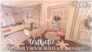 20K BLOXBURG AESTHETIC FAMILY HOUSE BUILD NO GAMEPASS [upl. by Yeknarf204]