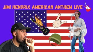 Jimi Hendrix National Anthem USA Woodstock UK REACTION [upl. by Meehar]