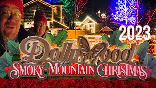 Dollywoods Smoky Mountain Christmas 2023 Opening Day  New Joyful Season of light [upl. by Yrellih]