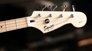 Fender Bronco Bass Guitar Basics  Guitar Setup [upl. by Pucida]