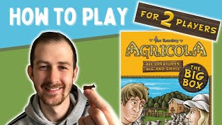 How To Play Agricola All Creatures Big amp Small 2 player game [upl. by Nwad508]