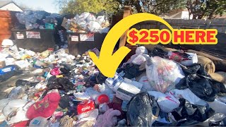 DUMPSTER DIVING to FLIP Trash Into CASH 2024 [upl. by Seavey]