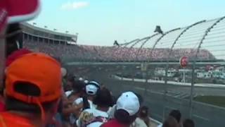 Nascar 2002 CocaCola 600 B2 stealth Bomber Flyover 1st and Last laps etc [upl. by Lledrev]