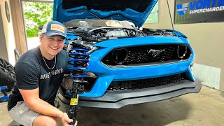 Mach 1 Mustang takes HARD TURNS with UPGRADED Suspension [upl. by Hornstein]