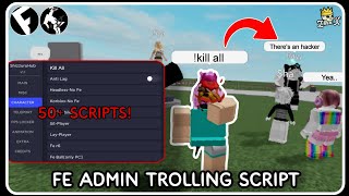 FE Admin Trolling Script  ROBLOX SCRIPTS  Troll All Players  Fluxus • Delta [upl. by Mehelhteb458]