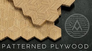 Hexagon Patterned Plywood  How To [upl. by Ennairda]