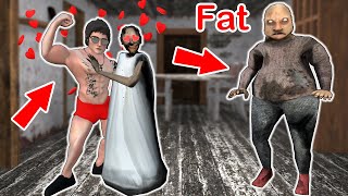 Fat Grandpa vs Granny vs Muscle man vs Love  funny horror animation p303 [upl. by Adehsar]