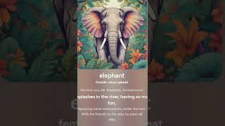 Elephant Songnurseryrhymes kids english baby kidslearningviraltrendytshorts [upl. by Eisej117]