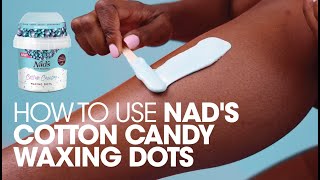 How to use Nads Cotton Candy Wax Dots  Waxing Beads for Body Hair Removal  Demo Video [upl. by Avivah]