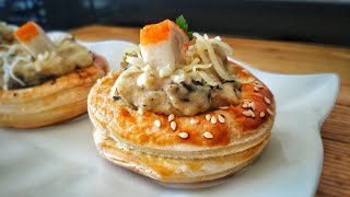 Les secrets de la réussite des Vol Au Vent Crevettes Champignons la recette détaillée [upl. by Lorita]