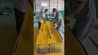 Steel fence net pillar making shorts [upl. by Koenig]