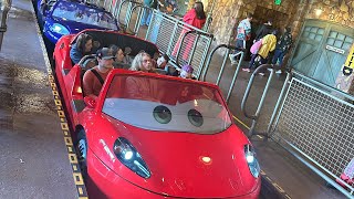 Radiator Springs Racers ride at Disney California Adventure Park [upl. by Nwadal]