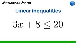 Solving linear inequalities [upl. by Einnad]