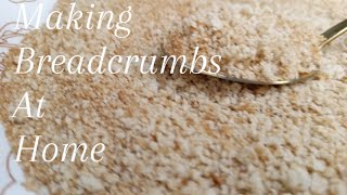 EASY BREADCRUMBS RECIPE  HOW TO MAKE BREADCRUMBS AT HOME  COOKING FOR BEGINNERS [upl. by Treblihp188]