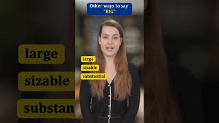 Other Ways to Say BIG  Improve Your English Vocabulary shrots EnglishVocabulary LearnEnglish [upl. by Neirol167]