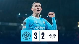 HIGHLIGHTS  CITY FIGHTBACK SECURES CHAMPIONS LEAGUE GROUP TOP SPOT  Man City 32 RB Leipzig [upl. by Shepherd]