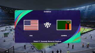 USA vs Zambia 25072024 Olympic Games PES 2021 [upl. by Atteragram]