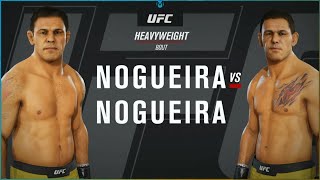 Minotauro Nogueira vs Minotouro Nogueira UFC Simulation 032324 [upl. by Yrtsed]