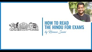 How To Read The Hindu for Competitive Exams By Roman Saini [upl. by Acnaiv]