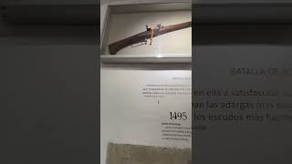 A late 15th century Spanish arquebus with a matchlock system Museo Militar de Canarias tenerife [upl. by Hurlbut]