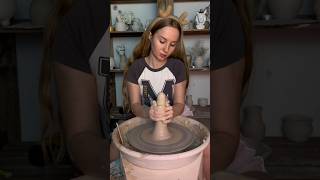 pottery potterygirl ceramic relaxing clay asmr shorts [upl. by Ognimod]